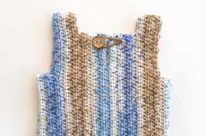 Chaleco sin mangas a crochet para 3 meses [Patron de tejido] marinatorreblanca.cl