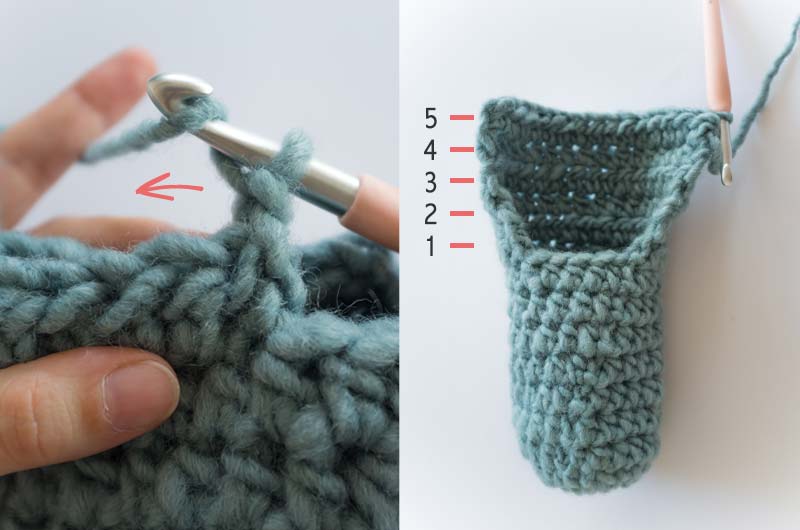 Pantuflas para nena online a crochet